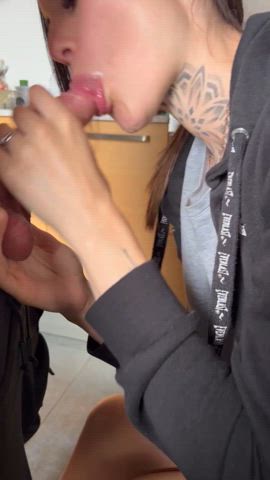 amateur big dick blowjob cockflash cum cumshot fansly italian onlyfans pov gif