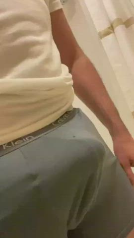balls precum underwear gif