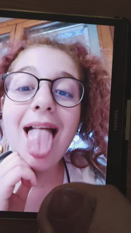 Cum tribute to my girlfriend face