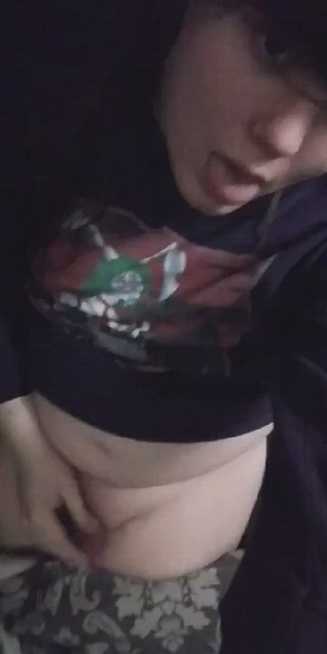 Exposed Femboy Housewife Jerk Off gif