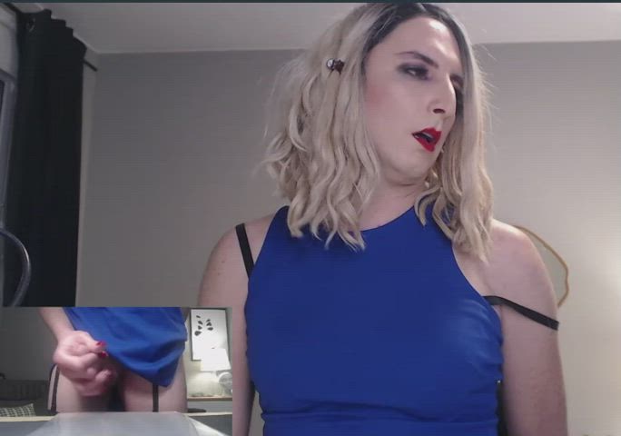 split screen cumshot
