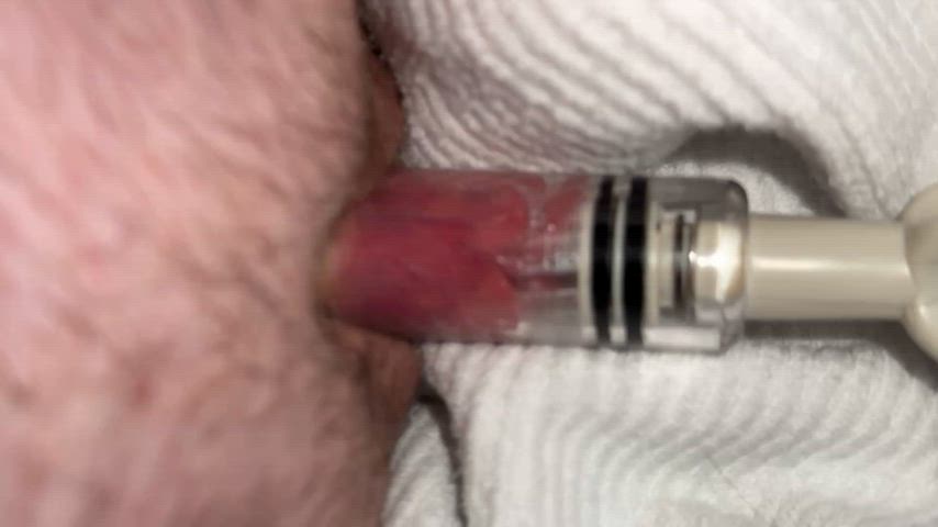 amateur big clit clit clit pump ftm hard humping jerk off trans trans man gif