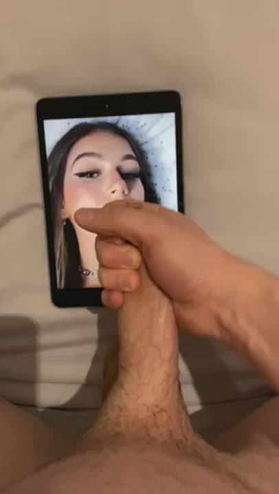 Tiktok slut gets plastered in my cum