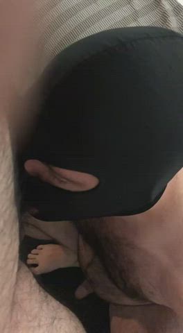 hairy piss submissive gif