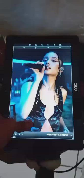 Ariana Grande Cum In Mouth Face Fuck gif