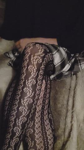 femboy masturbating skirt teasing gif