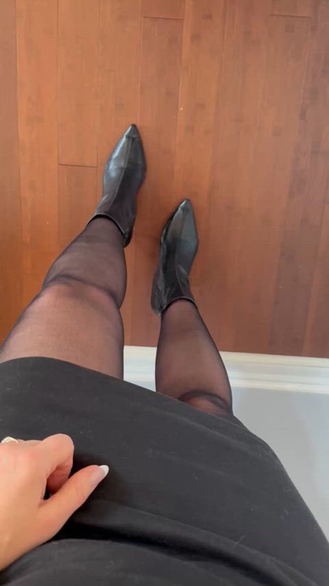 female pov pantyhose pussy slut gif