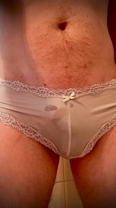 cock knickers peeing tease gif