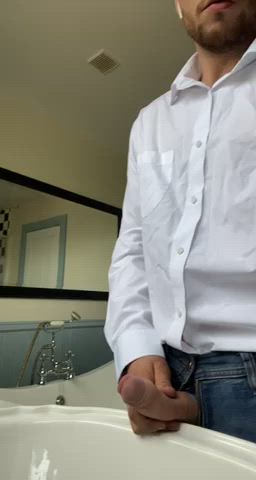 cock cum cumshot solo gif