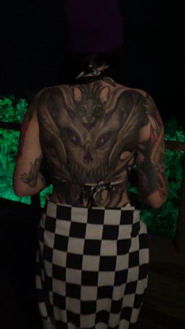 tattoo tattooed teen white girl gif