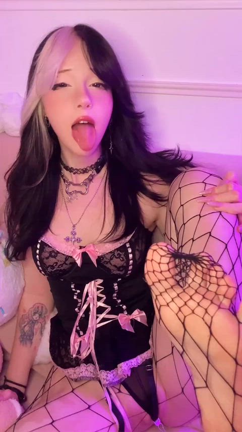 ahegao boobs egirl fansly onlyfans petite teen gif