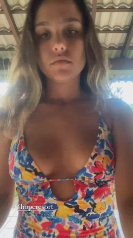 bikini brazilian brunette gif