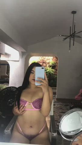 Colombian Latina Natural Natural Tits Nipple Teen Thick gif