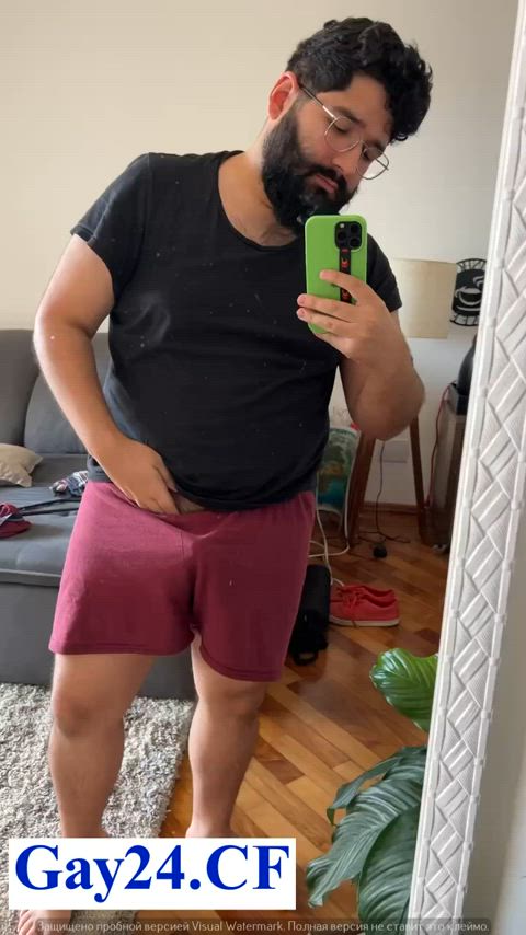 bear gay jerk off masturbating gif