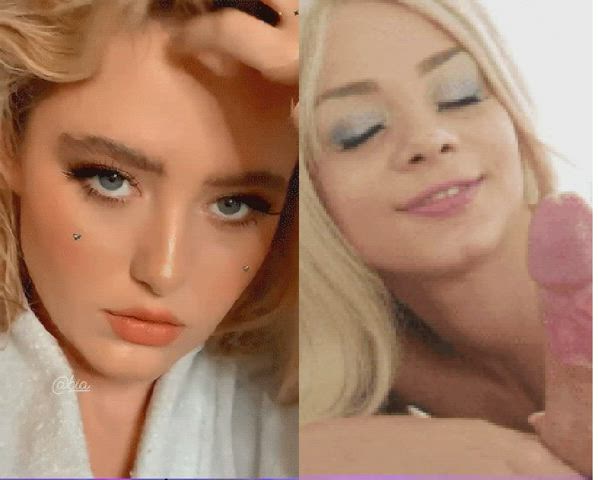 Babe BabeCock Celebrity Cumshot gif