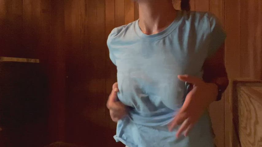 I know you want to cum on my tits, but I wouldn’t dare let you pull out