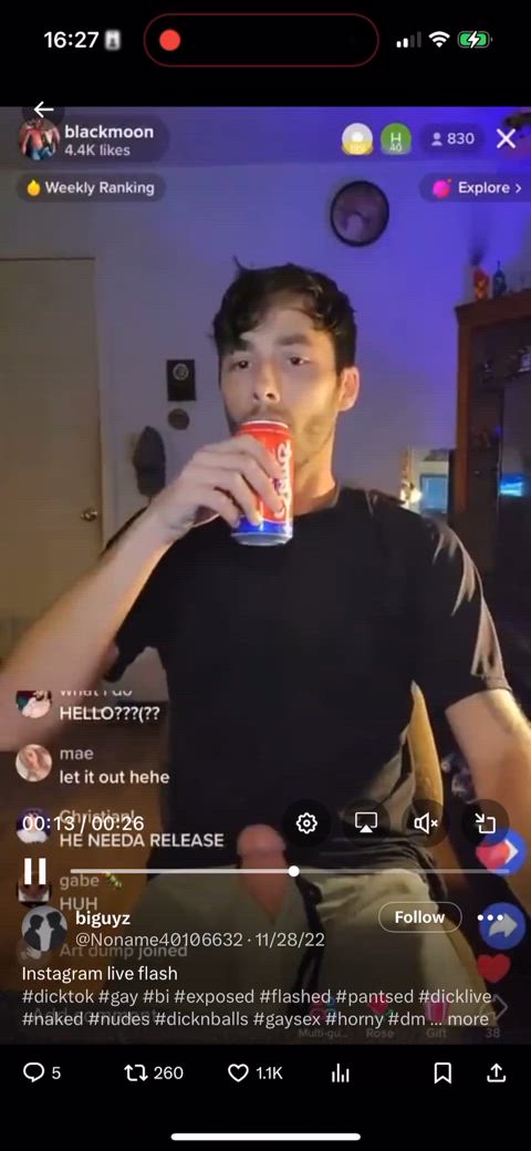 cockflash flashing tiktok gif