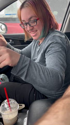 Wifey changing into new panties in Walmart parking lot, old man in red truck next