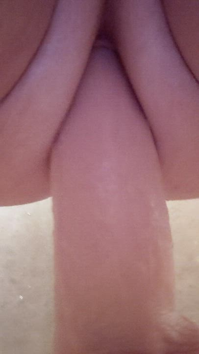 Anal Dildo Dripping Femboy Shaved Sissy Twink gif