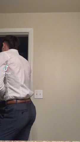 Bubble Butt Clothed Dancing Gay TikTok Twink gif