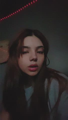 amateur spit teen gif