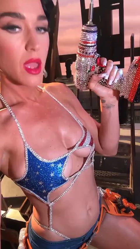 big tits celebrity katy perry legs lingerie milf slut softcore solo celebs gif