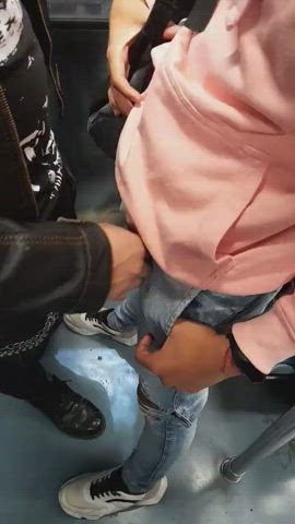 gay handjob public gif