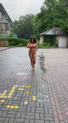 Exhibitionist Feet MILF Naked Nude Outdoor gif