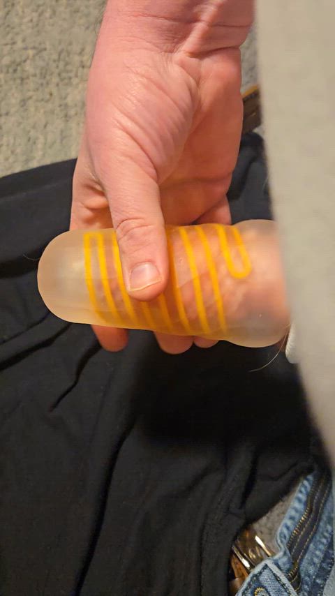 amateur cock cum cumshot male masturbation toys real-cock gif