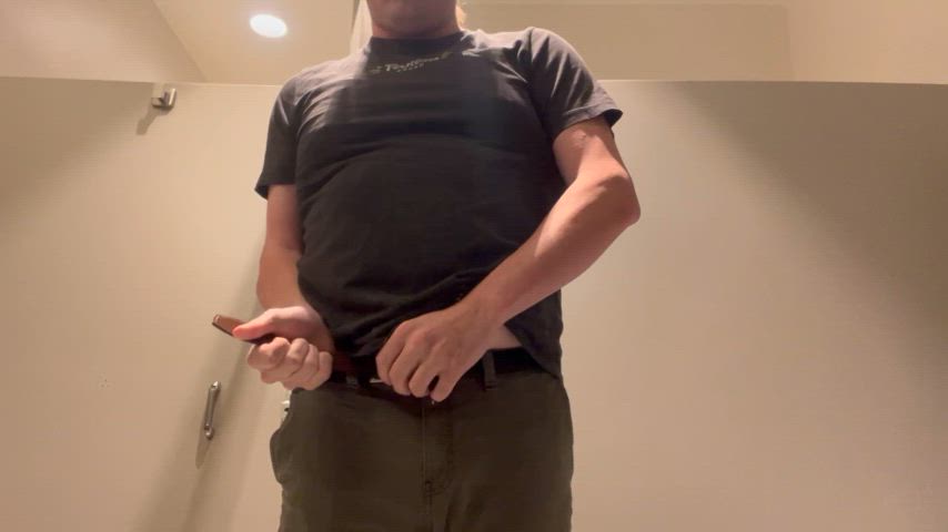 bathroom panties public trans trans woman work gif