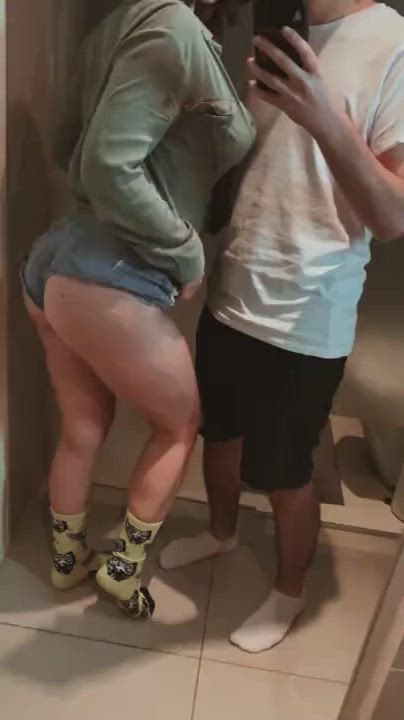 Amateur Couple TikTok Undressing gif