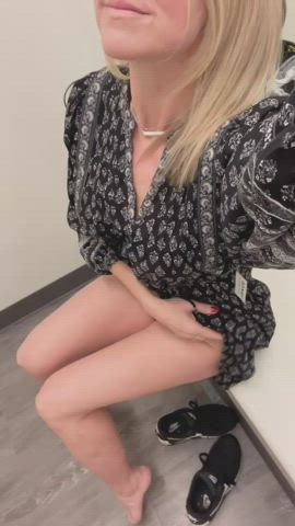 One of my biggest kinks is getting my pussy eaten in the fitting rooms…I hope you’re