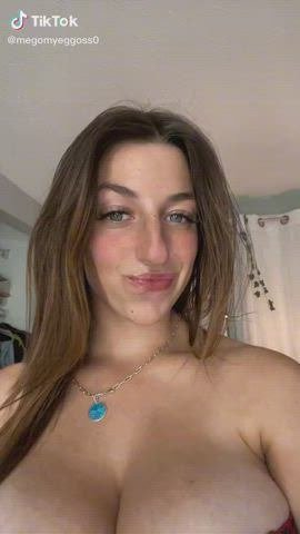 ass big tits brunette tiktok gif