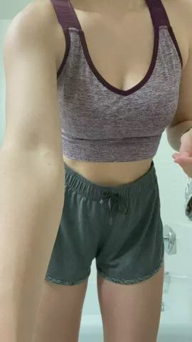 Cute Solo Tits gif