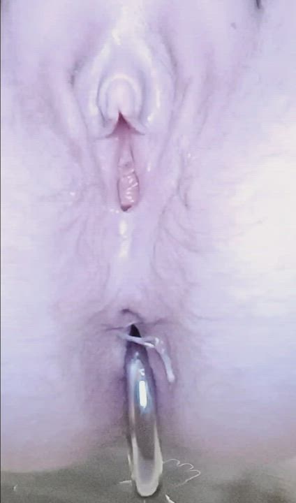 Got an anal hook today and decided to film me popping it out of my little hole for