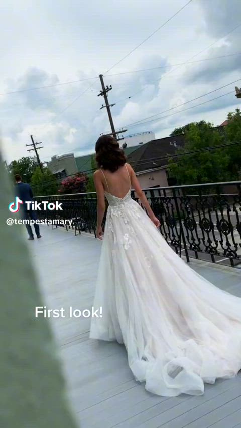 grabbing tiktok wedding gif