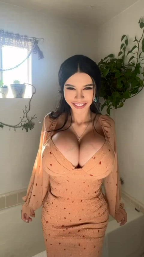 fake tits huge tits irish swedish gif
