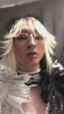 big dick maid trans woman femboys gif
