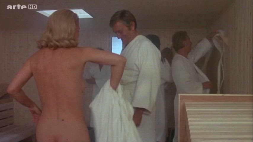 french group nudist sauna vintage gif