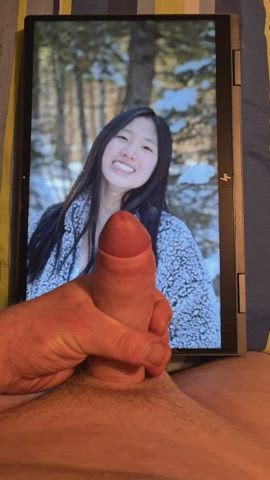 asian cock cute jerk off moaning tribute uncut gif