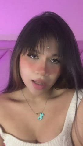 big ass big tits blowjob boobs cute dildo pussy sex tits gif