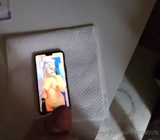 Thank you so much to one of my hottie followers, i love being covered in cum