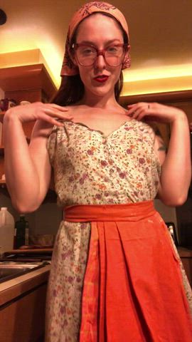 Hotwife Kitchen Lightfairy gif
