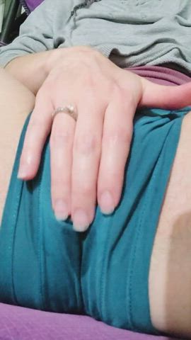 I like playing through my panties &amp; feeling how wet I am