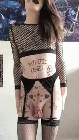 Pathetic Faggot Dumb Slut