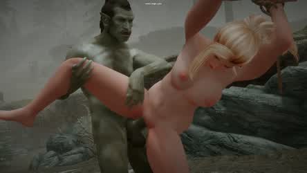 3D Animation Gamer Girl gif