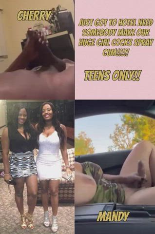 bbc big dick big tits ebony girlcock t-girl teen thick trans trans woman gif