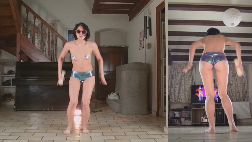 dance dancer dancing tease teasing white girl gif