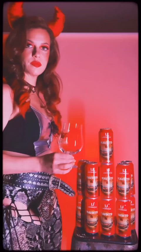brunette canadian cute gif