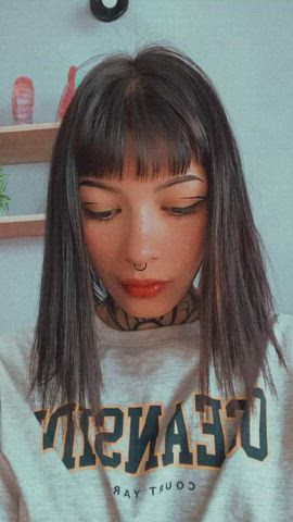 Ahegao Brown Eyes Cum In Mouth Cute Short Hair Tongue Fetish gif